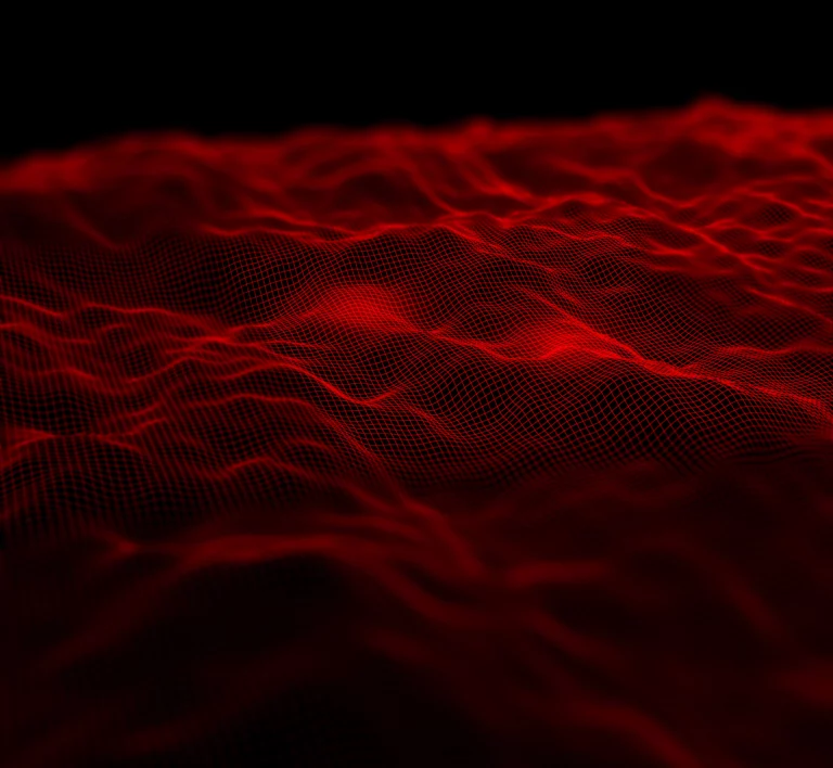 fond-de-paysage-numerique-3d-avec-grille-fluide-avec-mise-au-point-peu-profonde