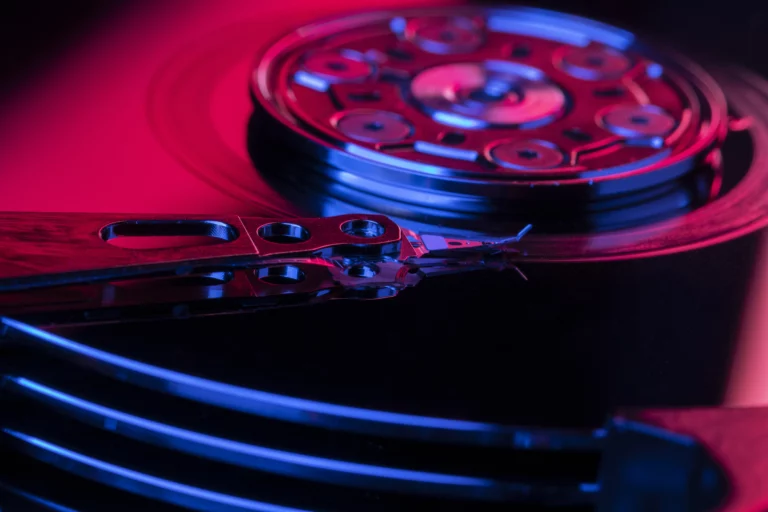 high-angle-hard-drive-red-light